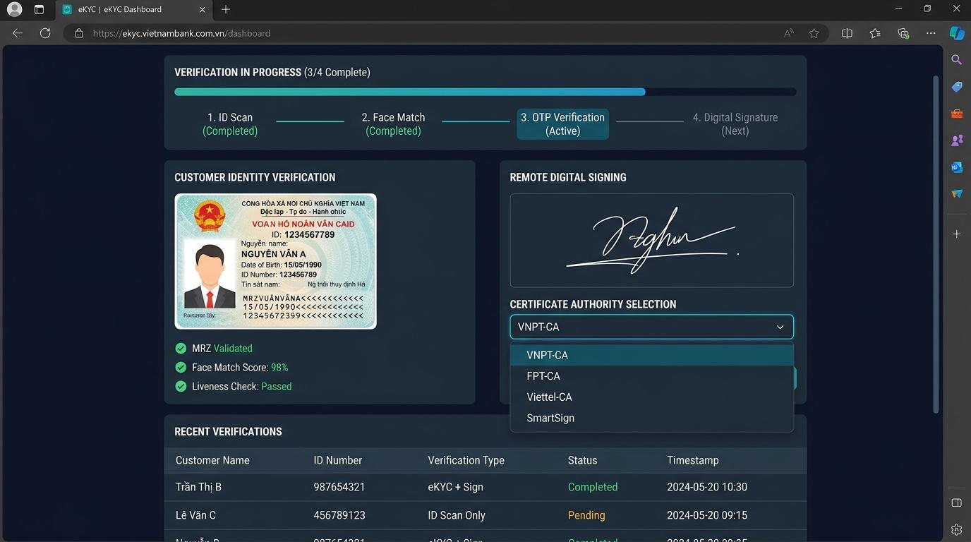 BIDV-eKYC & Remote Signing: Identity Verification Platform case study banner