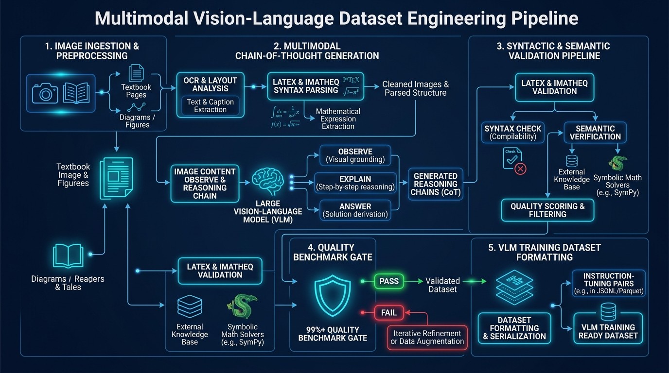 Multimodal Vision-Language Dataset Engineering: Multimodal AI & Vision-Language Modeling system overview